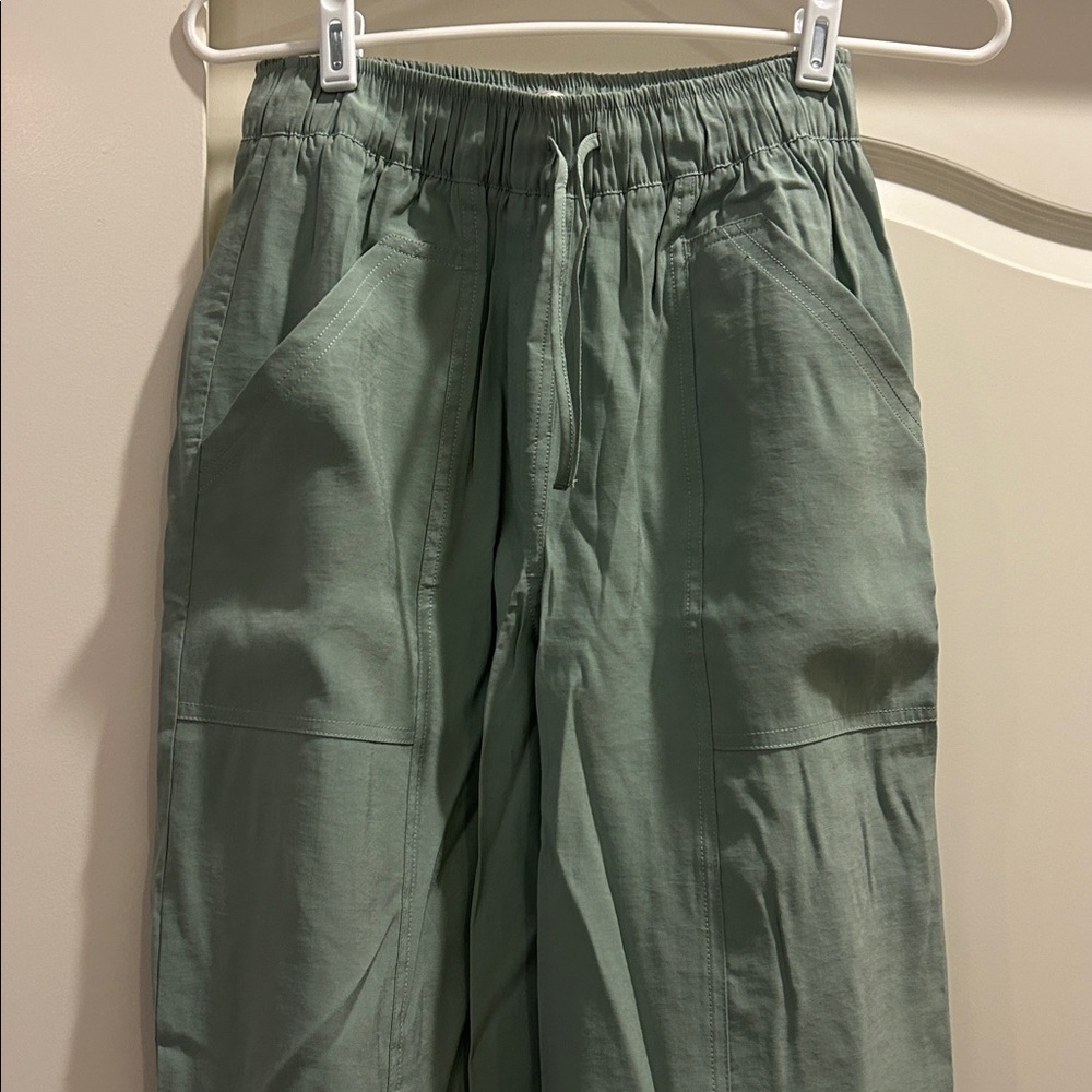 NWT Abercrombie and Fitch Sage Green Joggers - Picture 3 of 9
